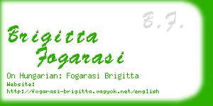 brigitta fogarasi business card